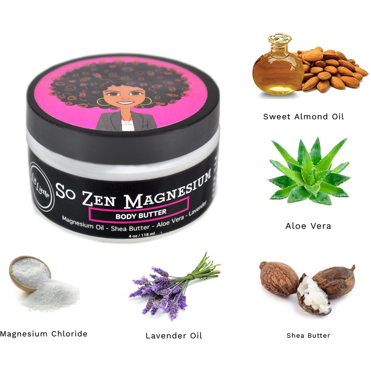 So Zen Magnesium Butter Sleep, Calm Cream Lil Little