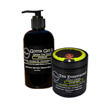 Flaxseed Gel and Argan Styling Cream for curl definition