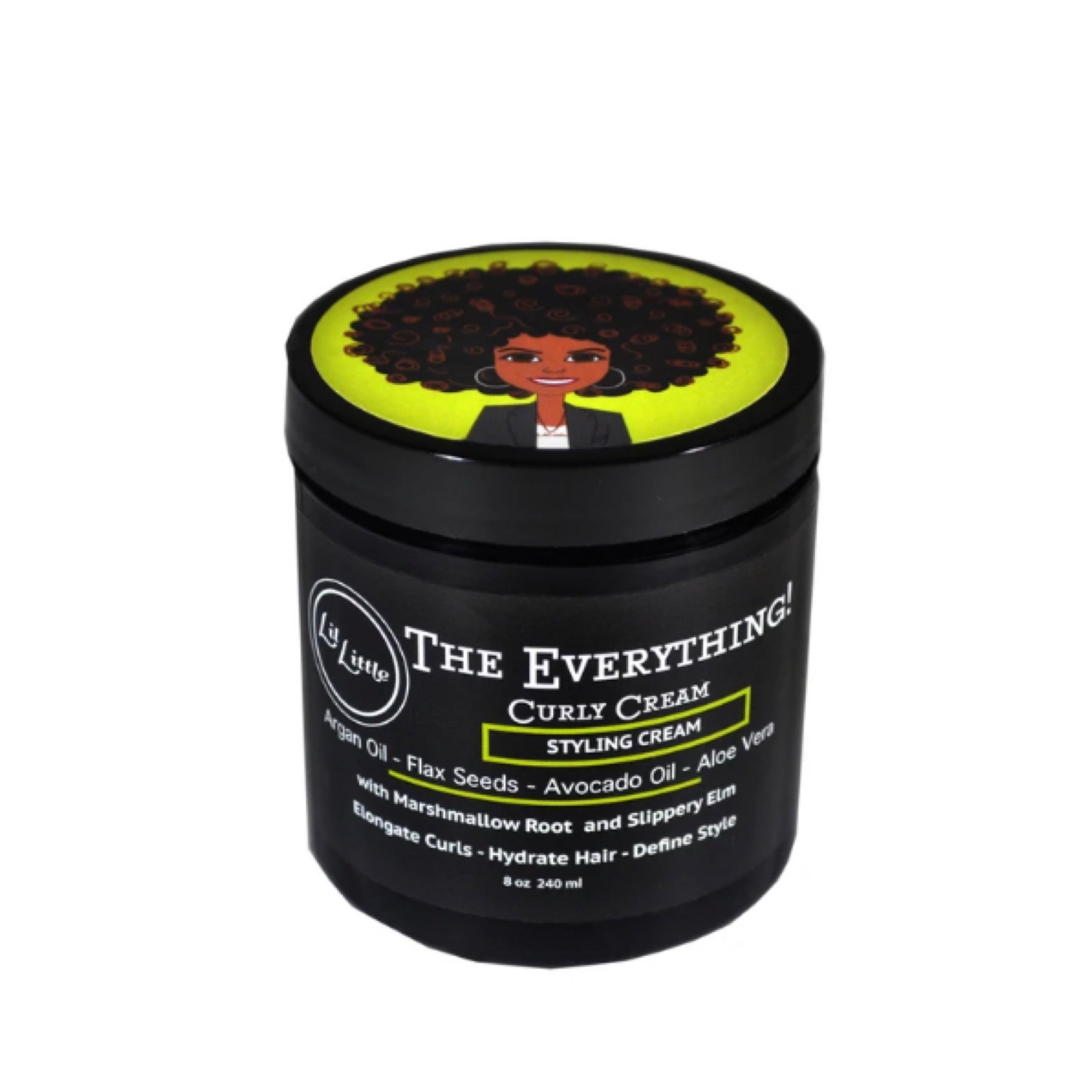 Everything Curly Styling Cream - Flaxseeds, Argan & Avocado