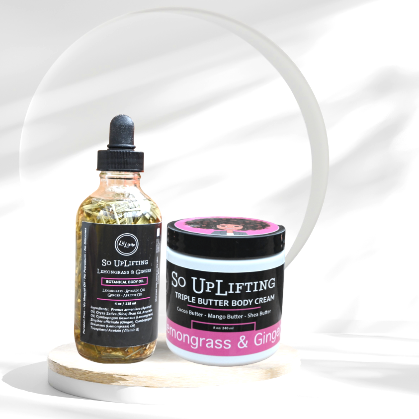 
                  
                    Lemongrass Ginger Body Butter & Infused Body Oil For Dry Skin
                  
                